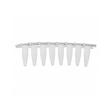 Scientific Specialties UltraFlux EZ Hinge PCR Tube Strips, White, 125/pk, 125PK 249956